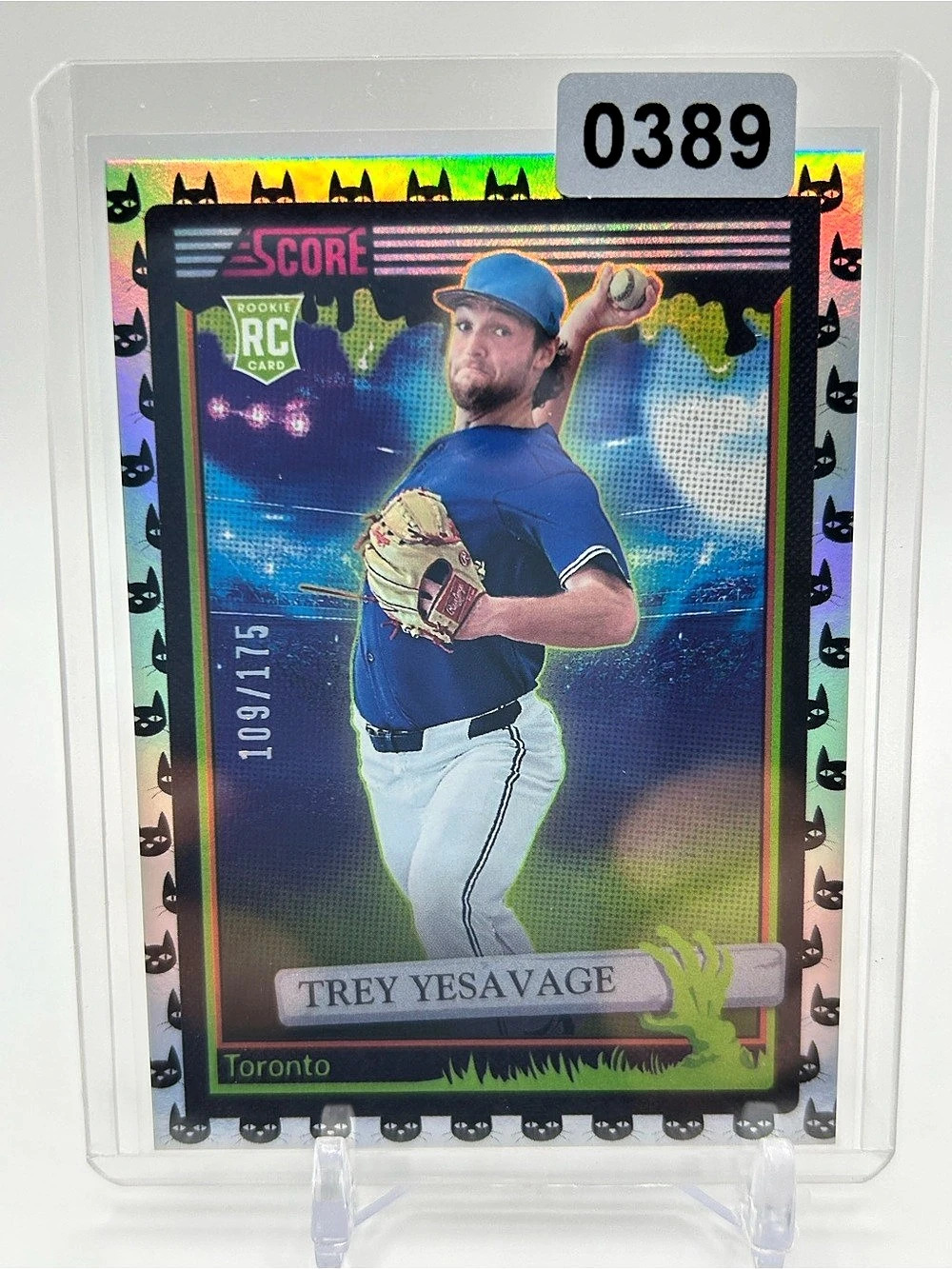 Trey Yesavage Holo Black Cats Rookie 109/175 Panini 2026 Score-A-Treat 🐈⬛⚾️